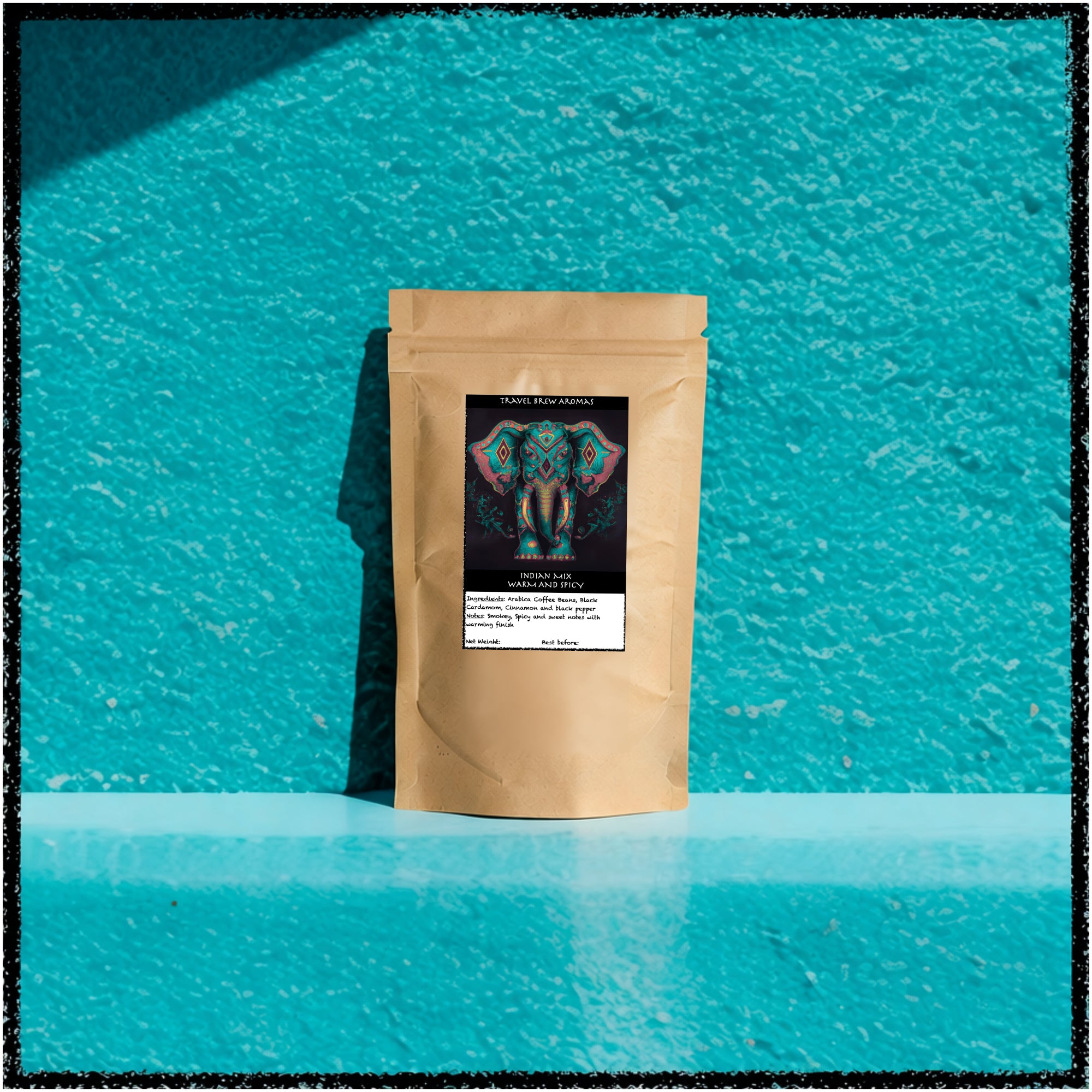 Indian Coffee Mix: Black Cardamom, Black pepper and Cinnamon - 100 g