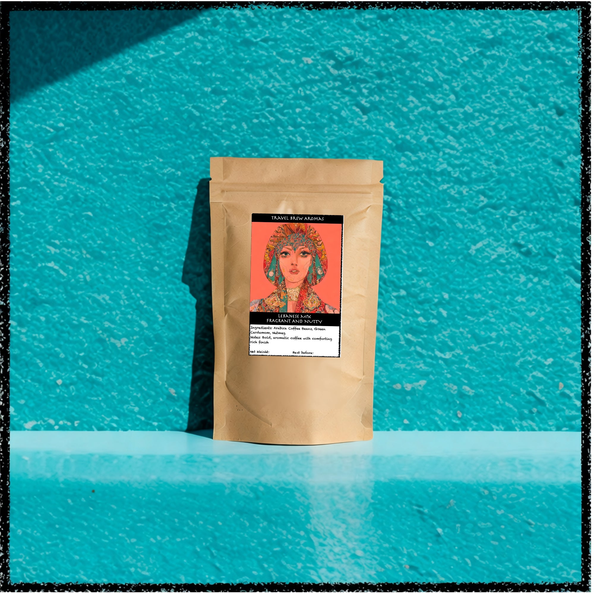 Lebanese Coffee Mix: Arabica Beans with Nutmeg & Cardamom 100 g