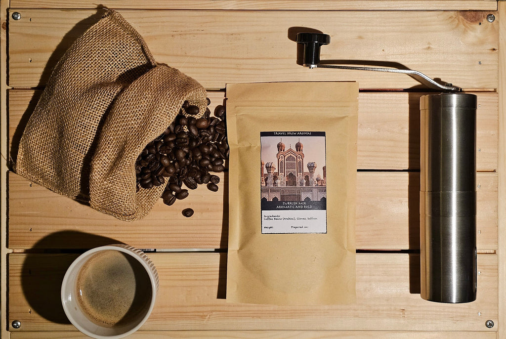 Turkish Coffee Mix: Saffron & Cloves with Arabica beans 100 g