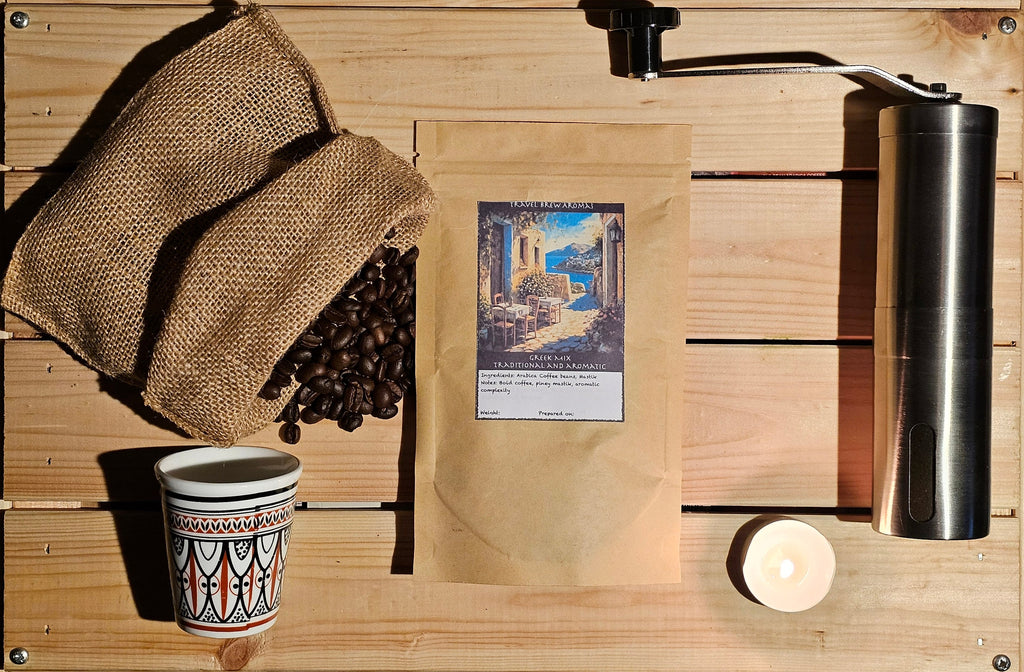 Greek Coffee Blend: Medium/Dark Roast Arabica Beans 100g