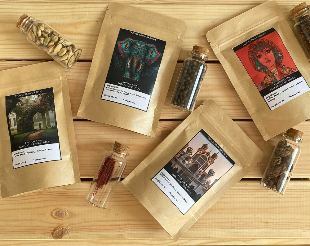 Artisan Coffee Set: Global Flavours 4 x 100 g