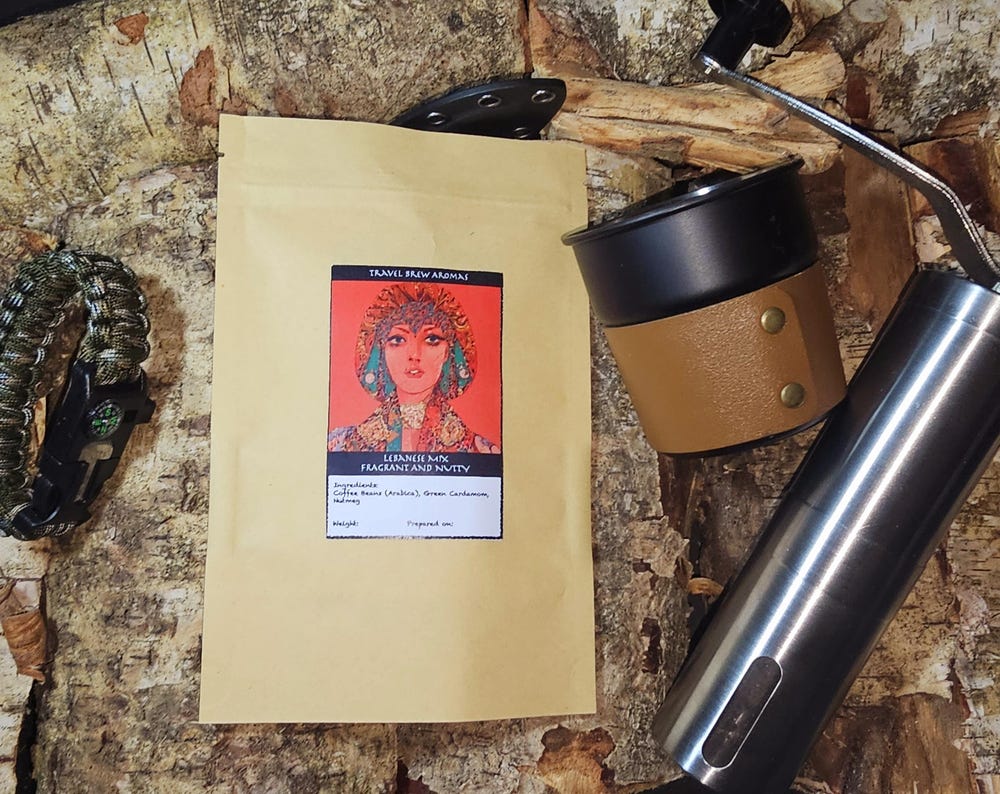 Lebanese Coffee Mix: Arabica Beans with Nutmeg & Cardamom 100 g