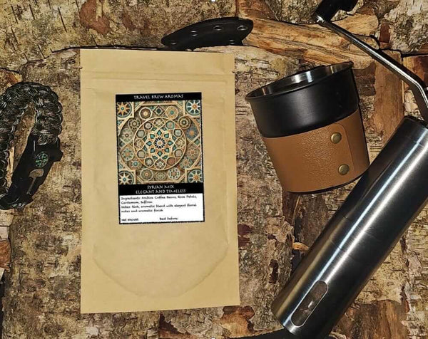 Syrian Coffee Mix: Arabica Beans with Cardamom, Saffron & Rose 100 g